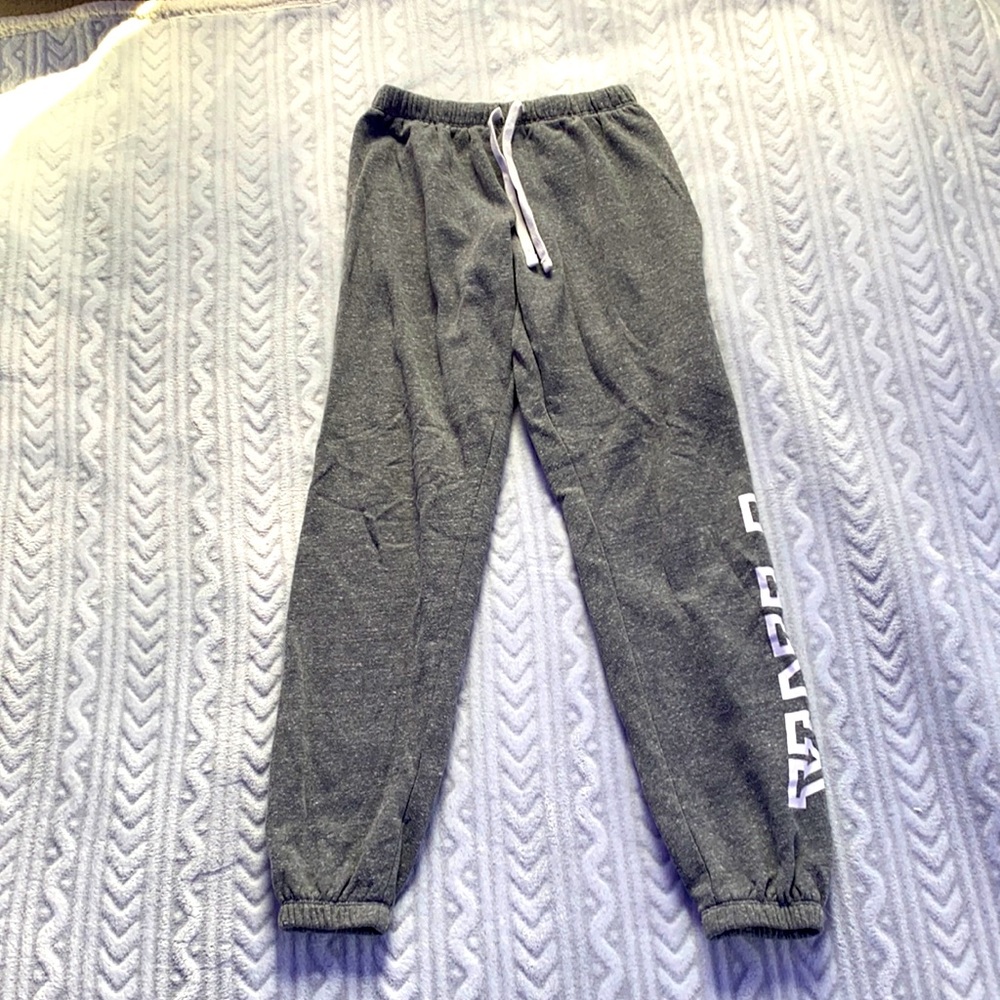 Pink grey sweatpants